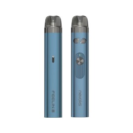 Nevoks Feelin A1 Pod Mod mavi renkli elektronik sigara cihazı ön ve arka görünüm