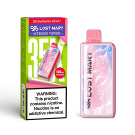 Lost Mary MT35000 Turbo Strawberry Kiwi+ pembe kullan at elektronik sigara.