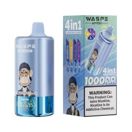 Waspe 4in1 100K Kullan At Mavi Vape 4 Ayarlanabilir Lezzet