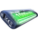 OXVA SlimStick Pod Mod mavi renkli, 1500mAh batarya gösterimi