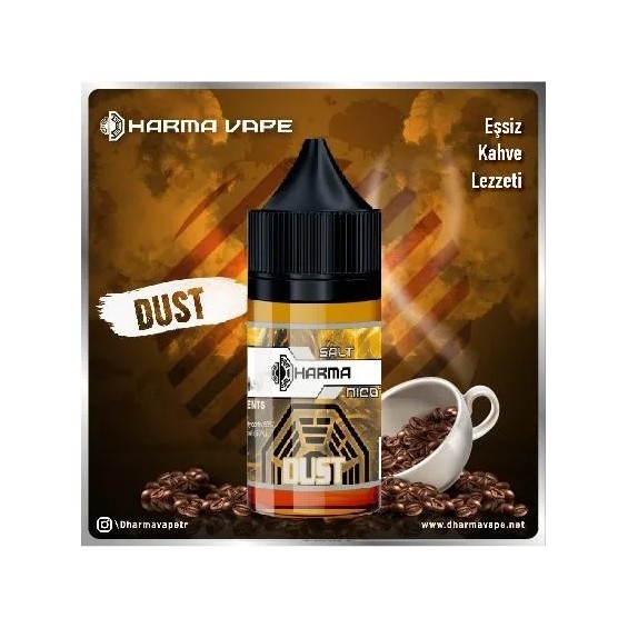 Dharma Dust Salt Likit, Kahve Aromalı, Siyah Kapaklı Likit Şişesi