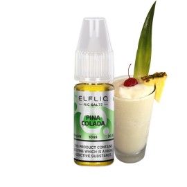 Elfliq Pina Colada Salt Likit 10ml, ananas ve hindistan cevizli aroma.