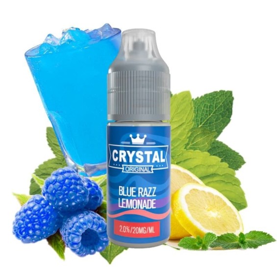 Crystal Salts V2 Blue Razz Limonade Salt Likit, Mavi Ahududu Nane Aromalı