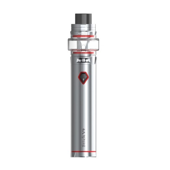 Smok Stick V9 Pod Mod gümüş renkli, şık ve kompakt elektronik sigara.