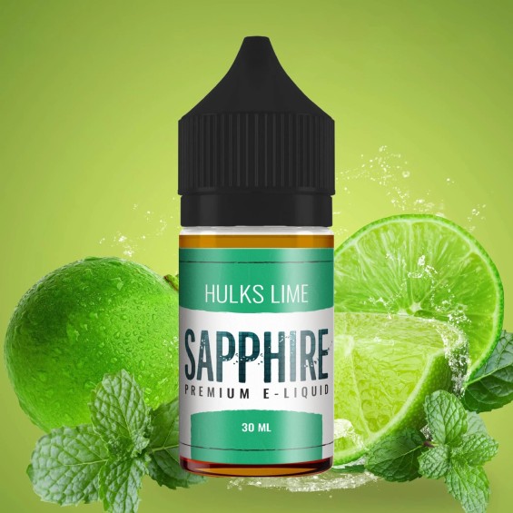 Sapphire Hulks Lime E Likit 30ml Nane Aromalı Premium Elektronik Sigara Likiti