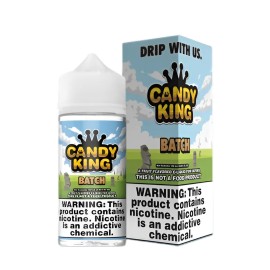 Candy King Batch E Likit şişe ve kutu seti, meyveli aromalı.