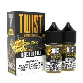 Twist Tobacco Gold No.1 Salt Likit 35mg/ml, 2x30ml Nikotin Salt E-Liquid