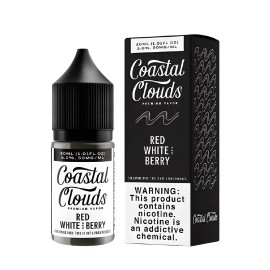 Coastal Clouds Iced Red White Berry Salt Likit | Coastal Clouds