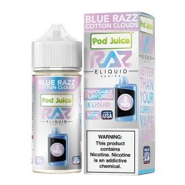 Pod Juice X Raz Blue Razz Cotton Clouds E Likit | Pod Juice Pod