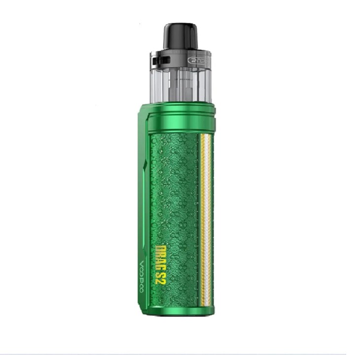 Voopoo Drag S2 Pod Mod Yeşil, Deri Detaylı Elektronik Sigara