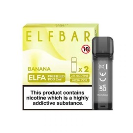 Elf Bar Elfa Kartuş Banana, 2'li Paket, 2ml Prefilled Pod