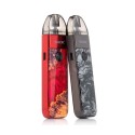 Smok Pozz Pro Pod kırmızı ve gri renkli, reçine kaplamalı iki adet elektronik sigara.