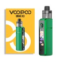 Voopoo Drag X3 Pod Mod yeşil renkli, dijital ekranlı, şık elektronik sigara.