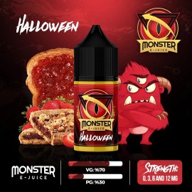 Monster Halloween E-Likit: Çilekli Turta Aromalı, Kırmızı Canavar Temalı VG/PG.