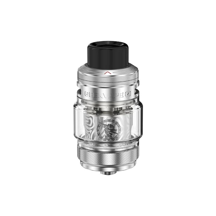 Geekvape Z SubOhm Atomizer Kartuş, gümüş renkli, cam tanklı yedek parça.