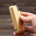 Joyetech eRoll Nano Pod Mod altın renkli, elde tutuşlu, kompakt elektronik sigara.