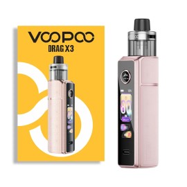Voopoo Drag X3 Pod Mod + 1 Adet Pil Hediye⤑Glow Pink