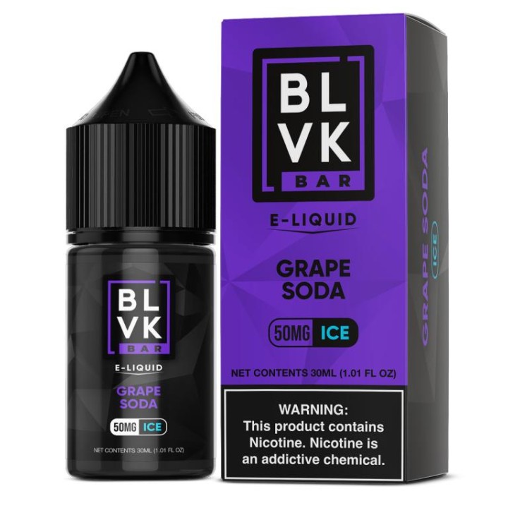 BLVK Bar Grape Soda Ice Salt Likit→35MG