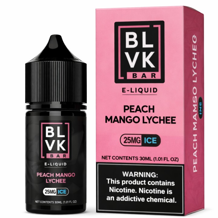 BLVK Bar Peach Mango Lychee Ice Salt Likit