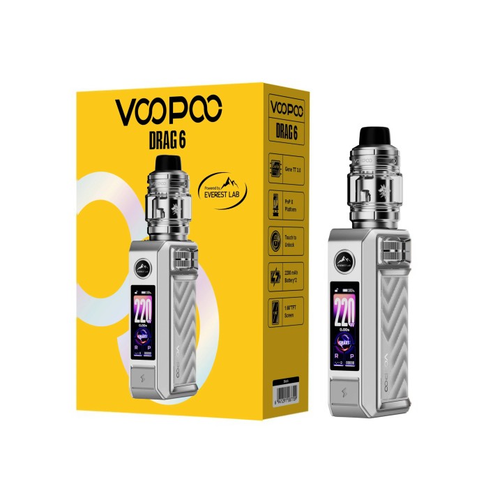 Voopoo Drag 6 Kit→Silver