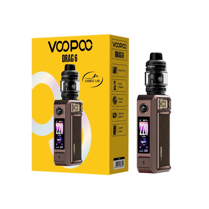 Voopoo Drag 6 Kit→Brown