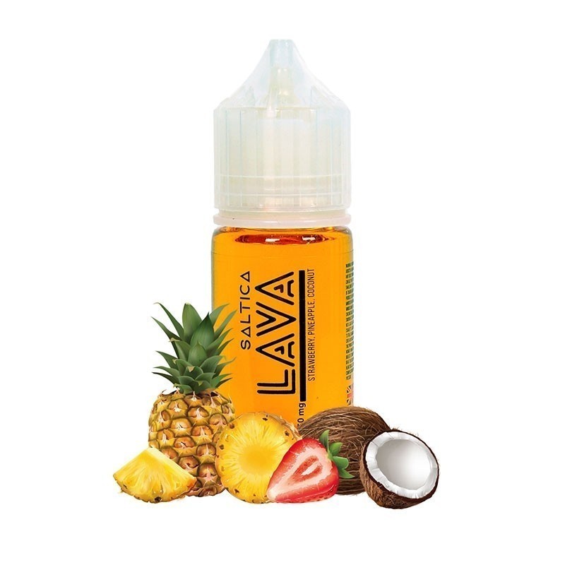 Saltica Lava (Hindistan Cevizi, Ananas ve Çilek) Salt Likit Saltica Lava (Hindistan Cevizi, Ananas ve Çilek) Salt Likit
