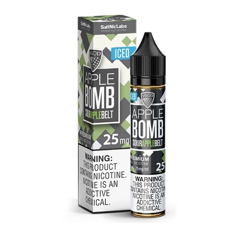 Vgod Apple Bomb Iced Salt Likit Vgod Apple Bomb Iced Salt Likit
