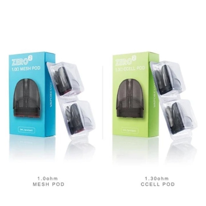 Vaporesso Zero 2 Kartuş: 1.0ohm Mesh ve 1.3ohm CCELL Pod Çeşitleri